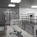 Étagères de boulangerie commerciales à 10 niveaux avec roues freinées, Chariot de rangement en aluminium