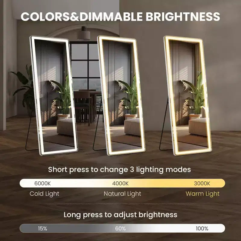 Miroir de salle de bain LED haut 71x26 pouces, miroir mural anti-buée avec haut-parleur Bluetooth, blanc