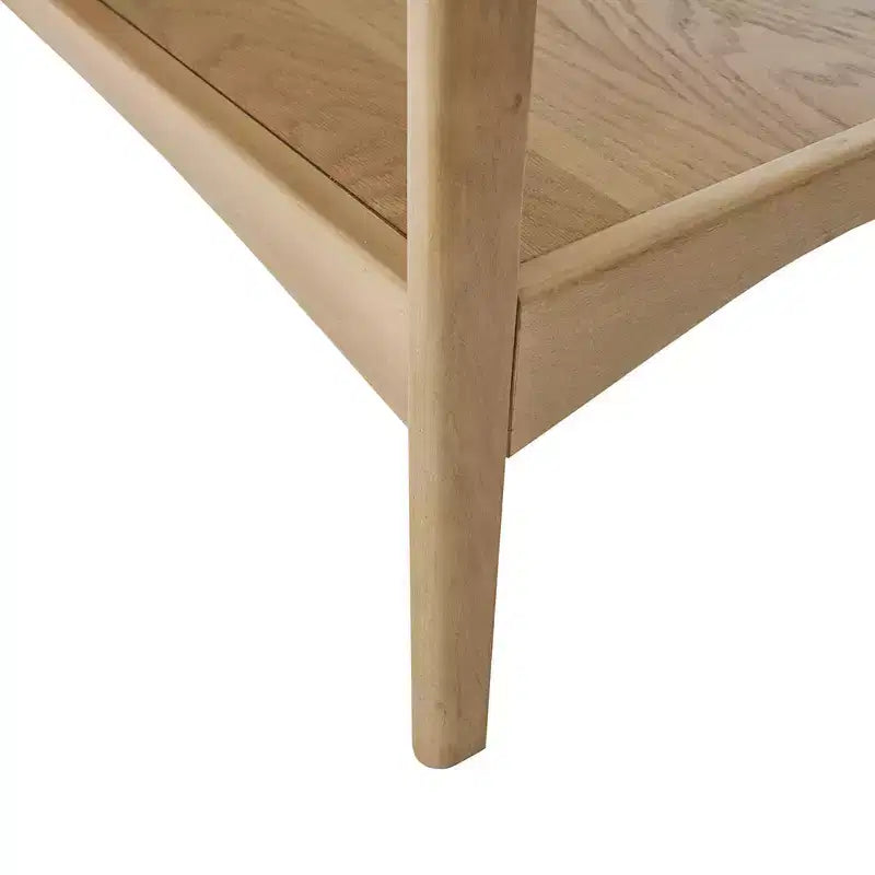 Table d'appoint carrée avec étagère