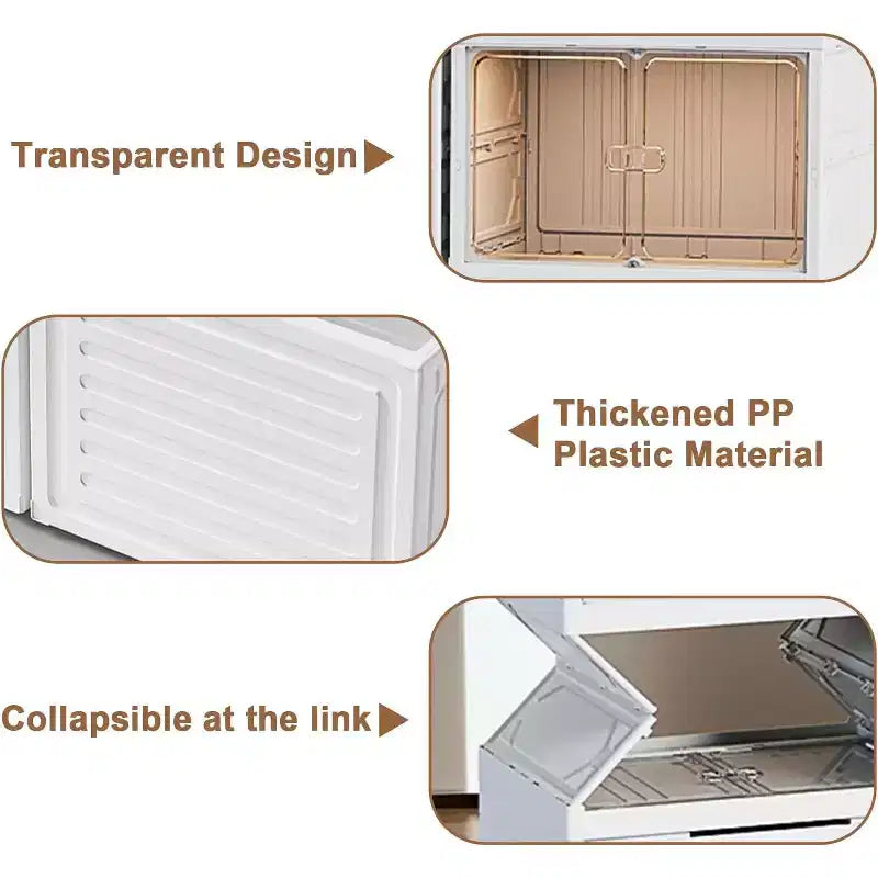 Étagère à chaussures pliable 6 ou 9 niveaux, organisateur de rangement empilable avec aimant