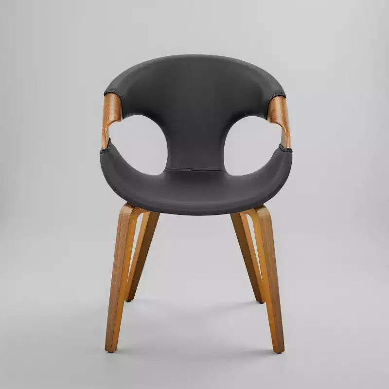 Art Leon Faux Leather and Bentwood Dining Chair