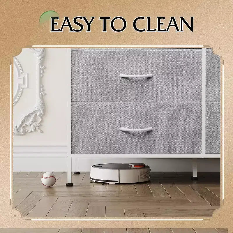 Grande commode à 6 tiroirs, Meuble TV pour téléviseur de 5 pouces, Centre de divertissement