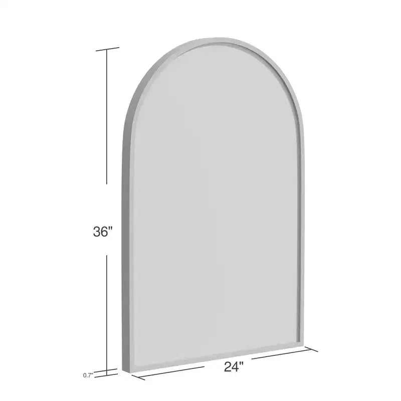 Miroir suspendu rectangulaire noir à double face en aluminium à bord fin