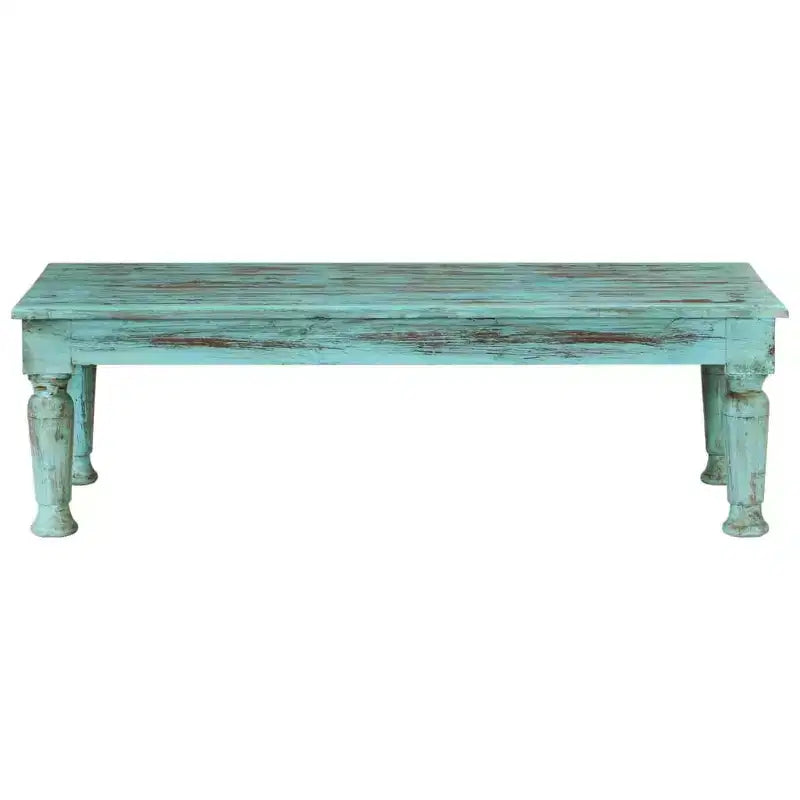 vidaXL Coffee Table Multicolor Solid reclaimed wood 43.3 x 19.7 x 13.4 in