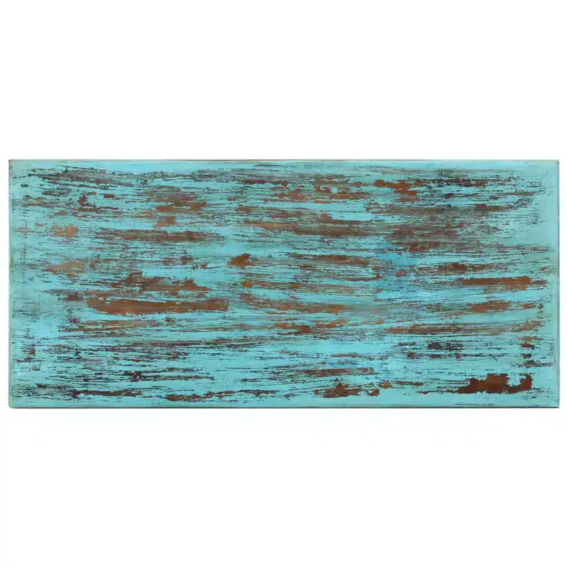 vidaXL Coffee Table Multicolor Solid reclaimed wood 43.3 x 19.7 x 13.4 in