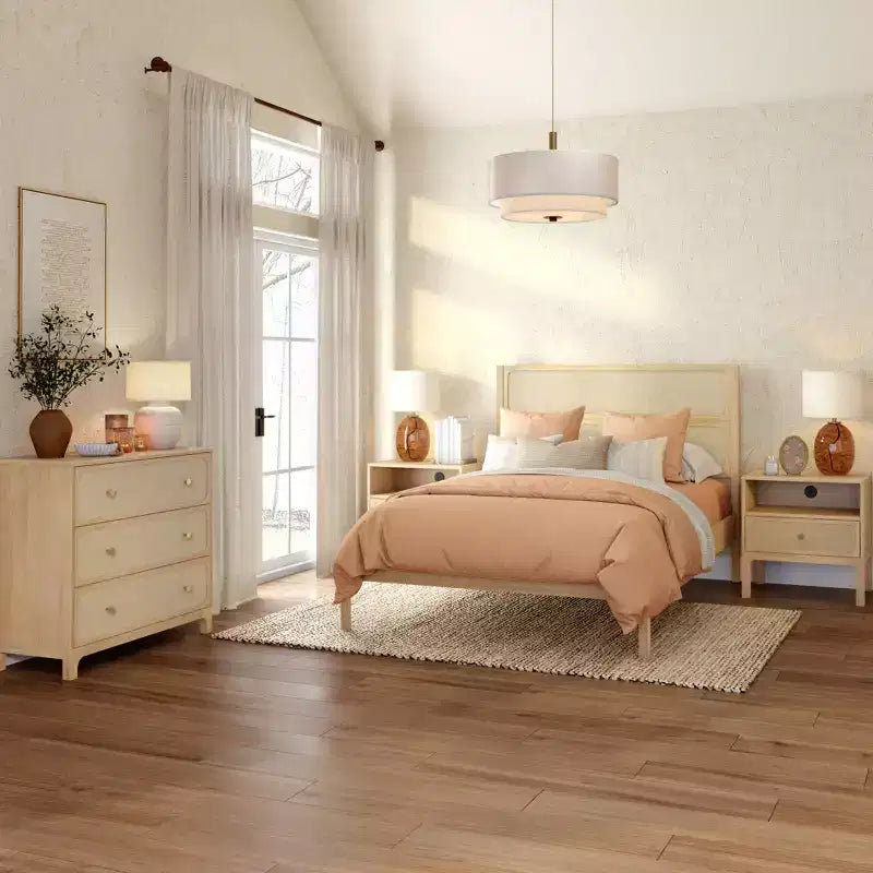 Cadre de lit double en bois