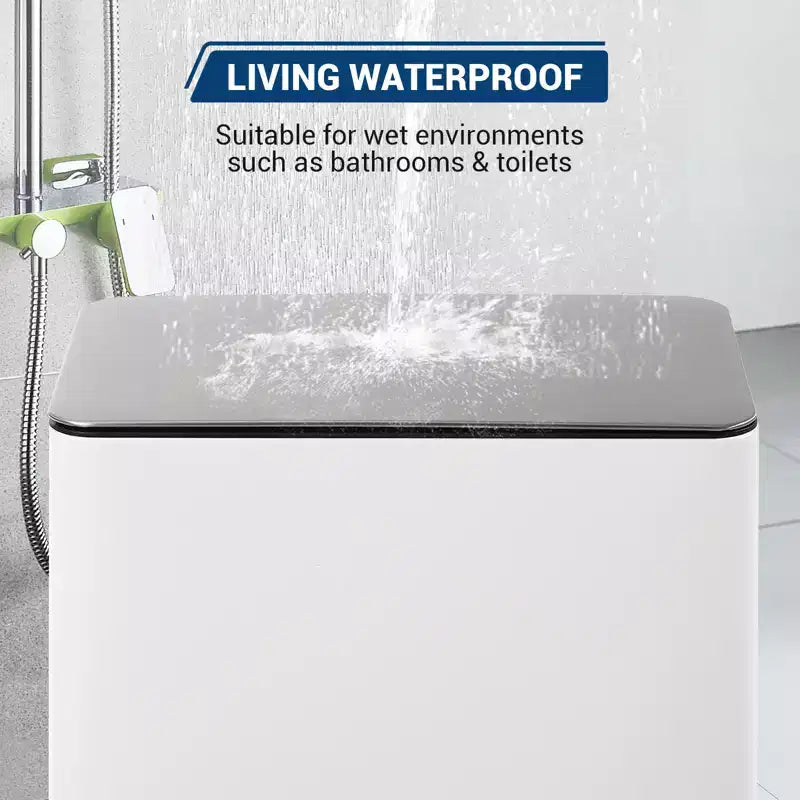Poubelle à pédale fine à fermeture douce 15 litres (4 gallons) en acier inoxydable pour l'intérieur