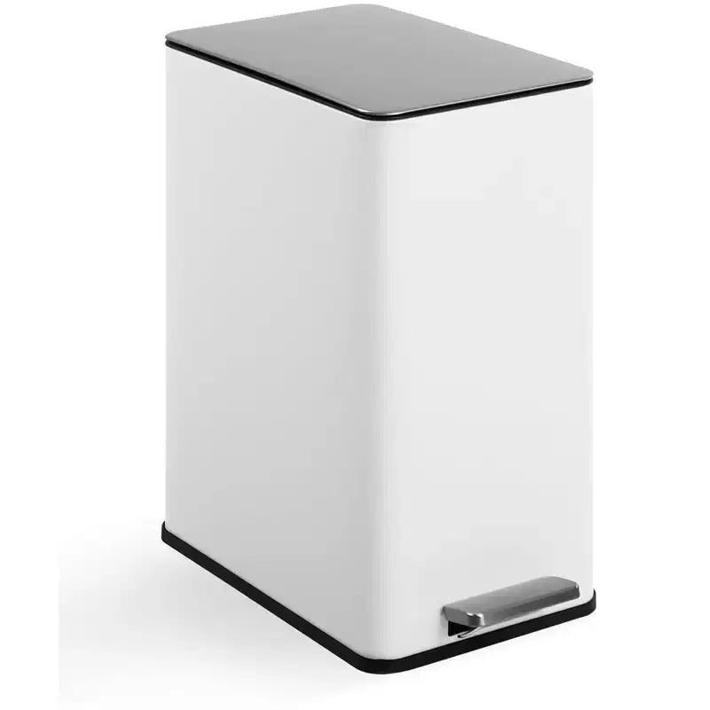 Poubelle à pédale fine à fermeture douce 15 litres (4 gallons) en acier inoxydable pour l'intérieur