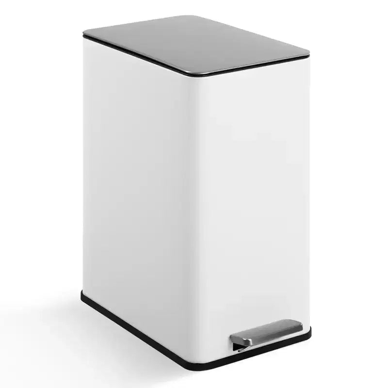 Poubelle à pédale fine à fermeture douce 15 litres (4 gallons) en acier inoxydable pour l'intérieur