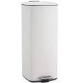 30L Step on Trash Can, Stainless Steel Pedal Garbage Bin with Soft Close Lid Stay Open Function, Hands-Free Waste Bin for Kitchen, Bathroom, Office