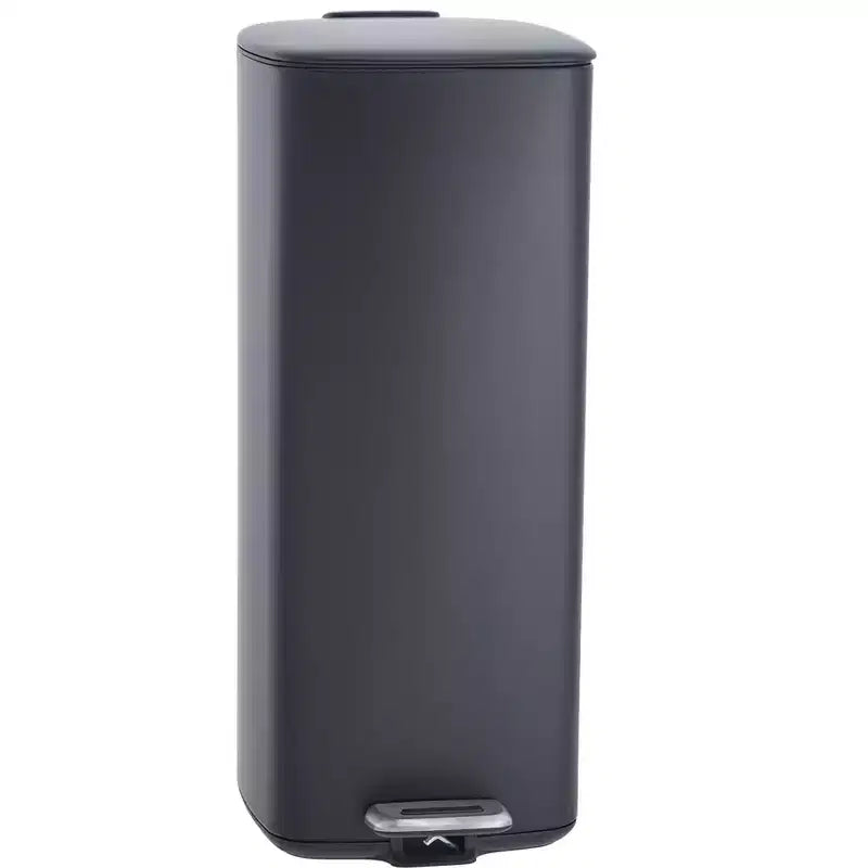 Poubelle à pédale de 30 L, en acier inoxydable avec fermeture douce