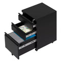 3-Drawer Locking Rolling Metal File Cabinet on Wheels for Letter/Legal/A4, Under Desk Organizer