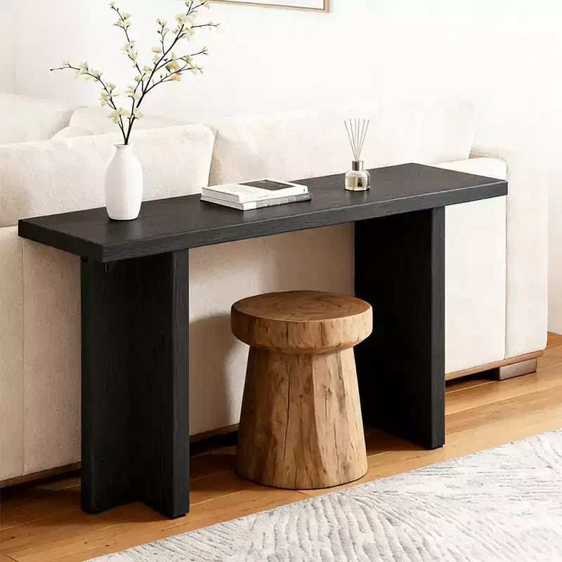 Console étroite en bois moderne pour entrée et salon