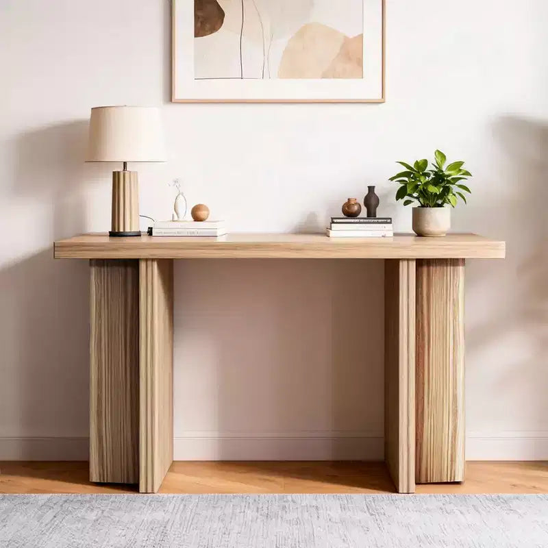 Console étroite en bois moderne pour entrée et salon