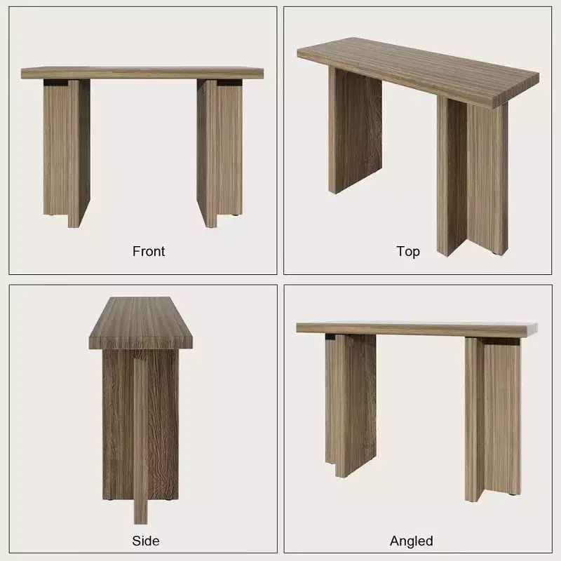 Console étroite en bois moderne pour entrée et salon