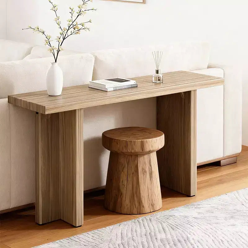 Console étroite en bois moderne pour entrée et salon