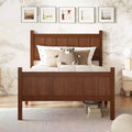 FAMYYT Twin Size Flat Panel Bed With Headboard & Footboard, Easy Assembly
