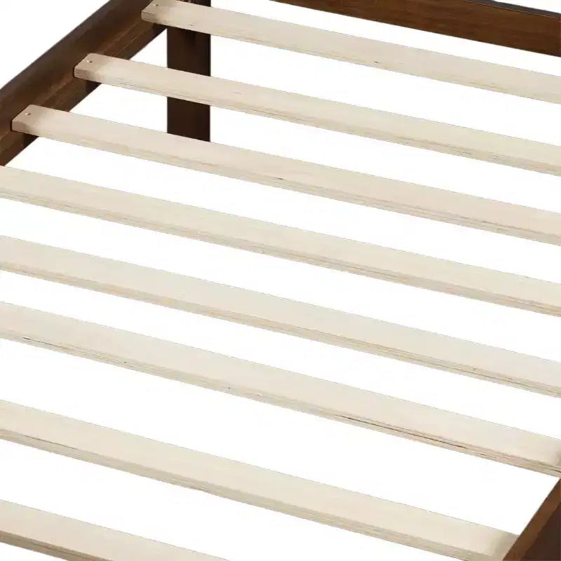Lit à panneaux plats une place avec tête et pied de lit, assemblage facile