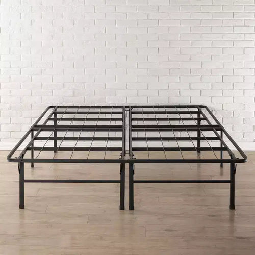 14 Premium Steel Bed Frame and Platform Bed Black - Mellow