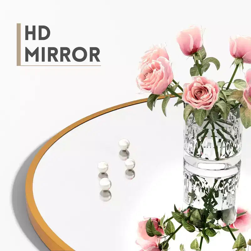 Miroir pleine longueur arqué à cadre métallique, miroir sur pied, miroir de coiffeuse.