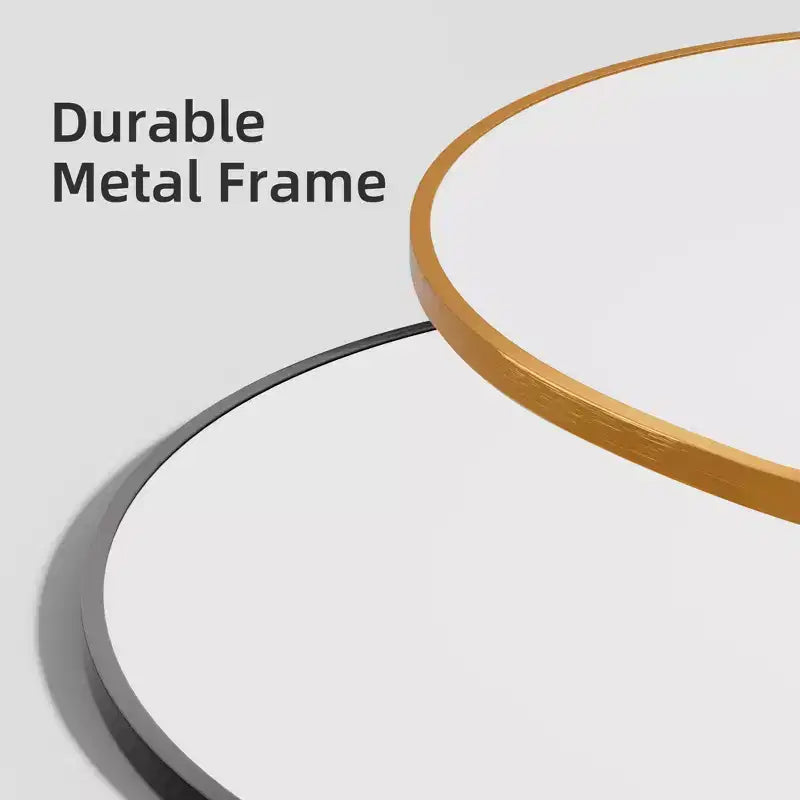 Miroir pleine longueur arqué à cadre métallique, miroir sur pied, miroir de coiffeuse.