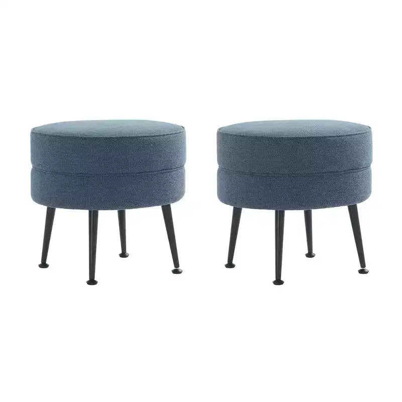 Pouf rembourré en tissu de polyester mélangé