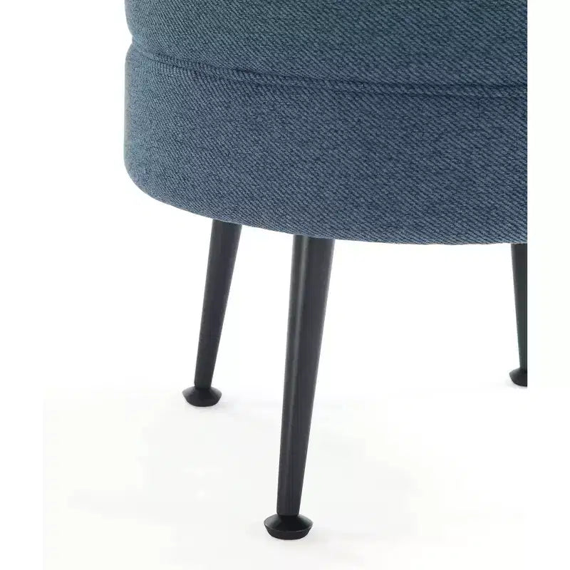 Pouf rembourré en tissu de polyester mélangé