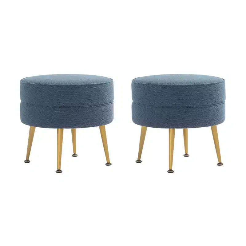 Pouf rembourré en tissu de polyester mélangé