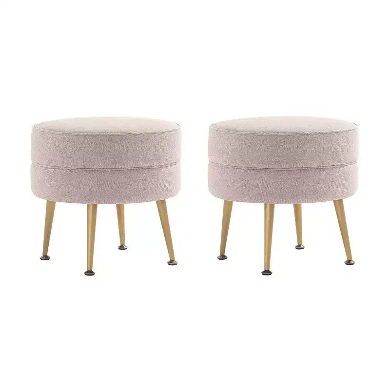 Pouf rembourré en tissu de polyester mélangé
