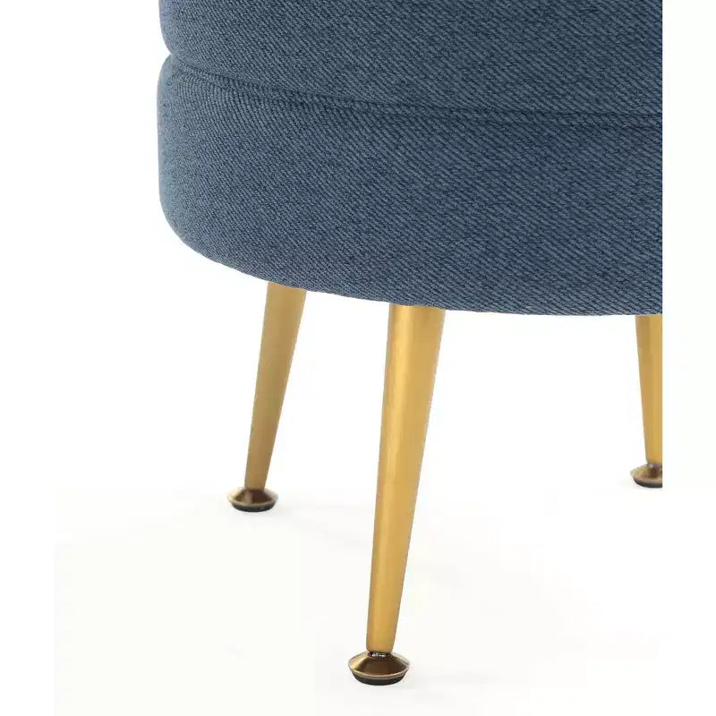 Pouf rembourré en tissu de polyester mélangé
