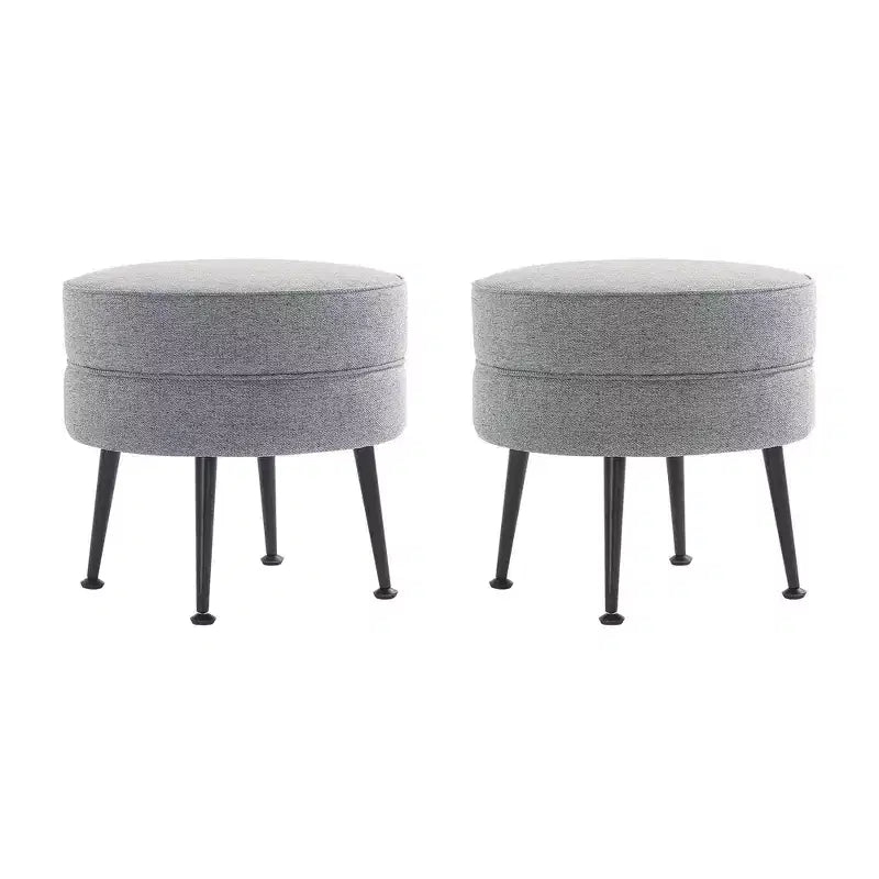 Pouf rembourré en tissu de polyester mélangé