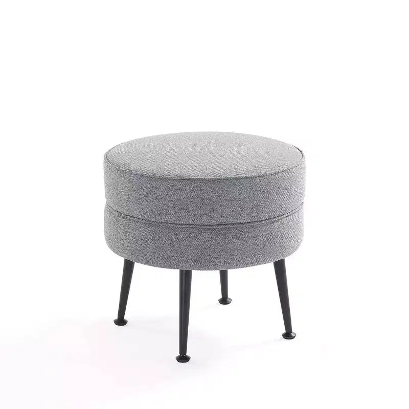 Pouf rembourré en tissu de polyester mélangé