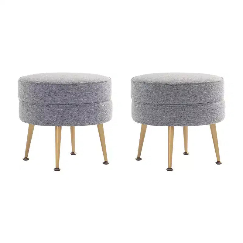 Pouf rembourré en tissu de polyester mélangé