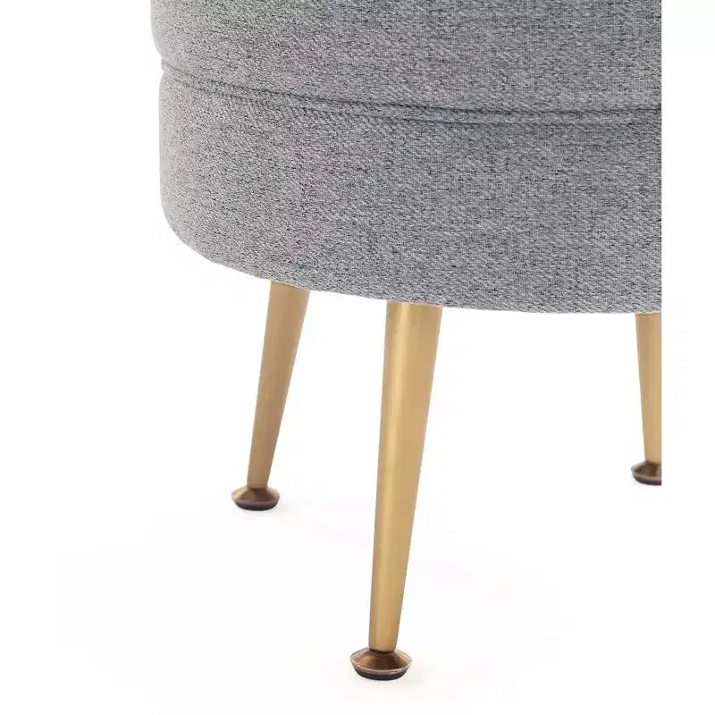 Pouf rembourré en tissu de polyester mélangé