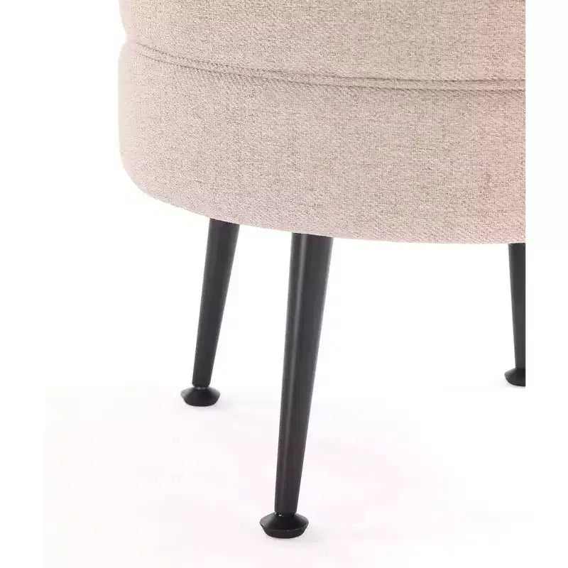 Pouf rembourré en tissu de polyester mélangé