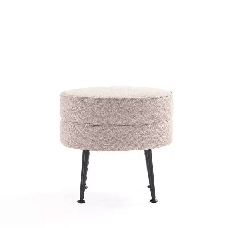 Pouf rembourré en tissu de polyester mélangé