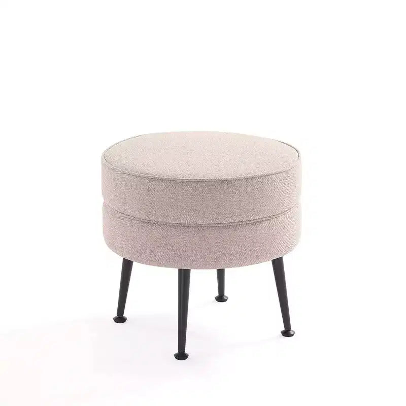 Pouf rembourré en tissu de polyester mélangé