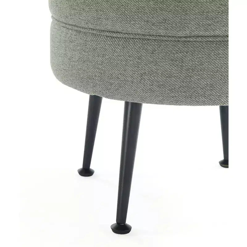 Pouf rembourré en tissu de polyester mélangé