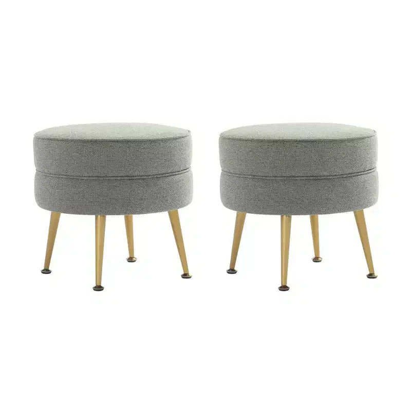 Pouf rembourré en tissu de polyester mélangé