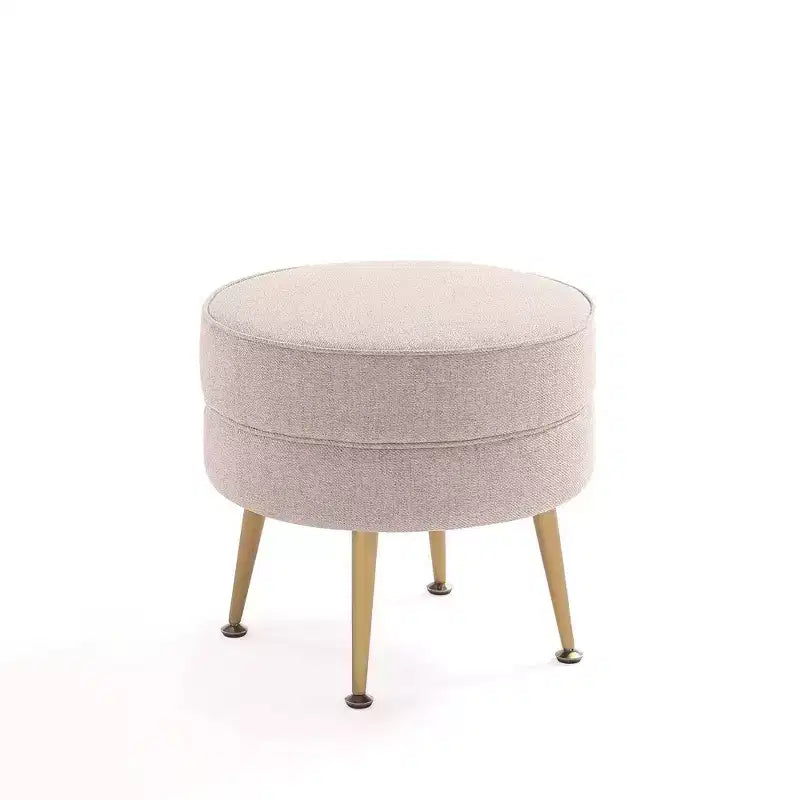 Pouf rembourré en tissu de polyester mélangé