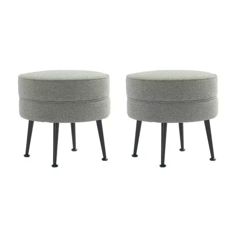 Pouf rembourré en tissu de polyester mélangé
